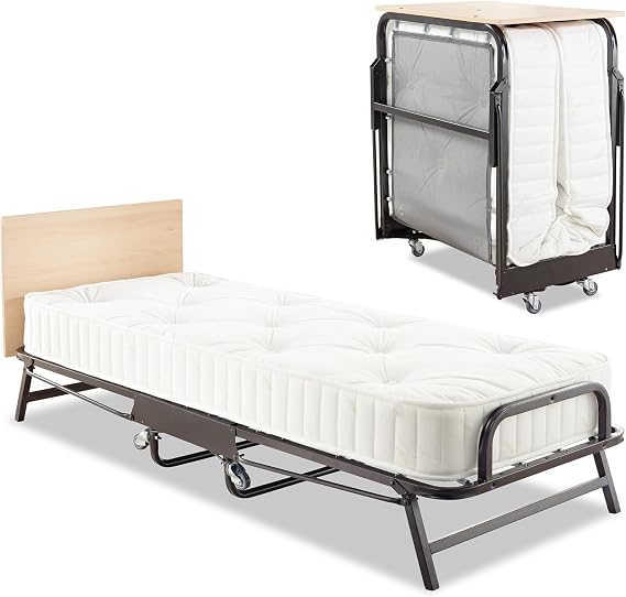 JAY-BE Crown Premier Folding Bed with Mattress, Single