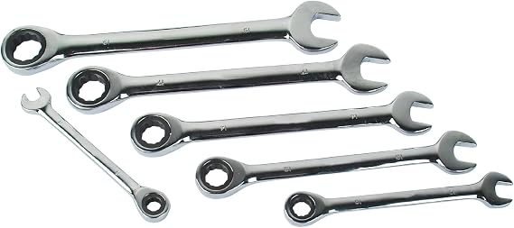Mannesmann M19826 Ratchet Spanner Set 6-Piece