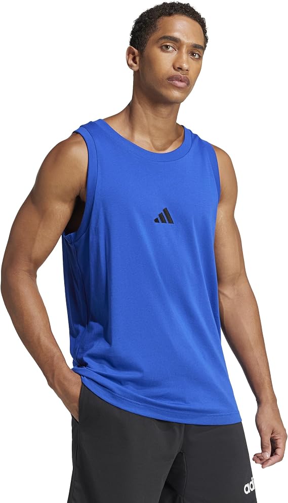 Adidas Men's Essentials Small Logo Single Jersey Tank Top