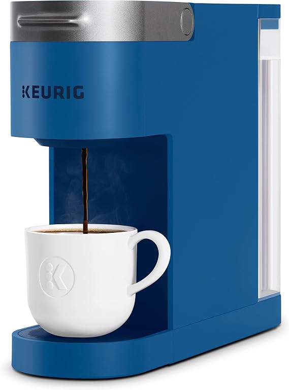 Keurig K-Slim シングルサーブ K-Cupポッドコーヒーメーカー シンプルなプッシュボタンコントロールとマルチストリームテクノロジー搭載 トワイライトブルー
