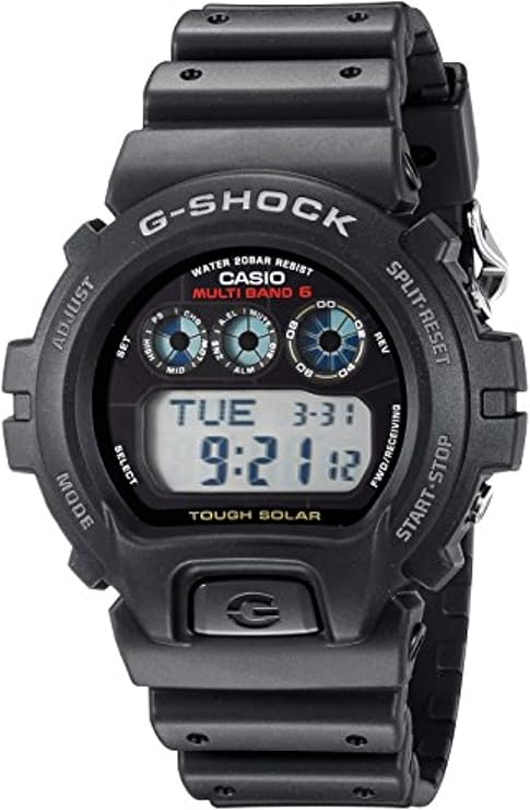 Casio Men's G-Shock GW6900-1 Tough Solar Sport Watch Black & Towel Bundle