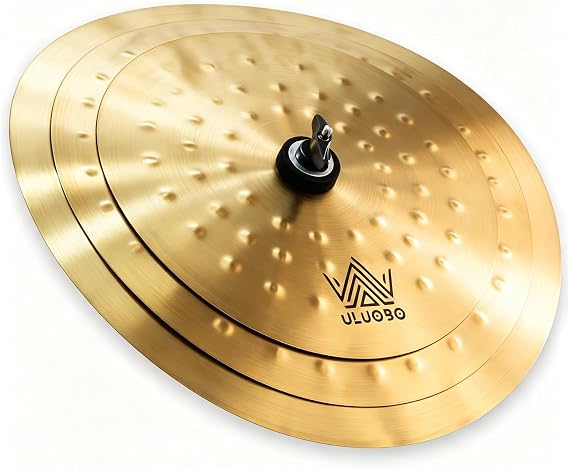Clap Stack Cymbal, 7"/9"/11" -3-Piece Cymbal Stack with Hammer Marks, Smack Stack Cymbals for Drum Kits