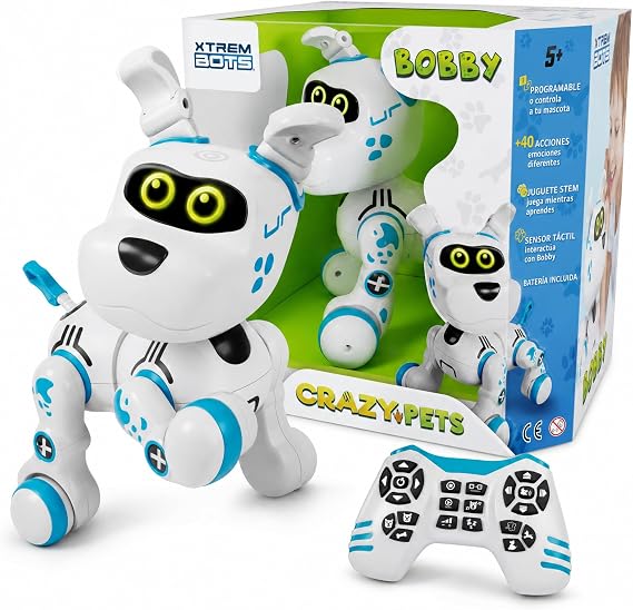 Xtrem Bots - Robot Dog Bobby | Remote Control Robo Dog | Robot Toy | Toy Robots | Robots For Kids | Robodog 5+ | Interactive Robotic | 5 Year Old Gifts