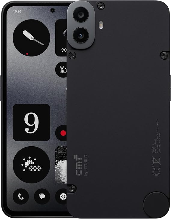 CMF Phone 1 8+128GB - Unlocked smartphone with 50 MP Sony rear camera with Ultra XDR, 6,67" Super AMOLED display and Nothing OS 2.6 - Black