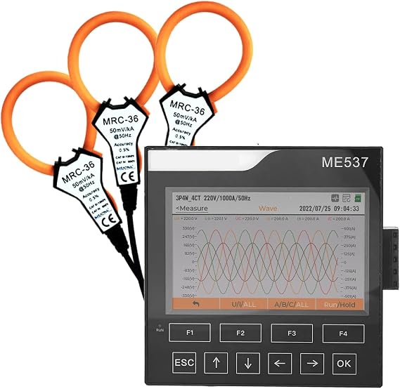 Power Quality Analyzer 96 * 96mm Ethernet Panel Meter ModbusTCP Energy Consumption Analysis Power Quality An alyzer ME537