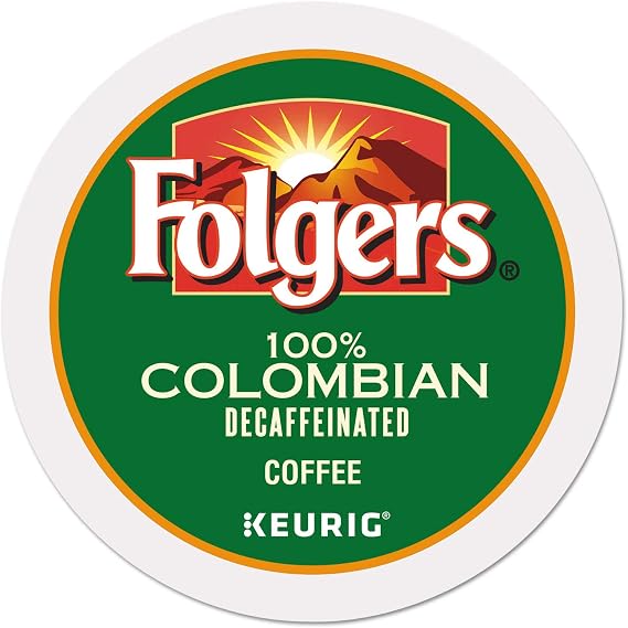 Folgers Gourmet Selections K-Cups Coffee, Decaf Lively Colombian for Keurig Brewing Systems 96 K-Cups by Folgers