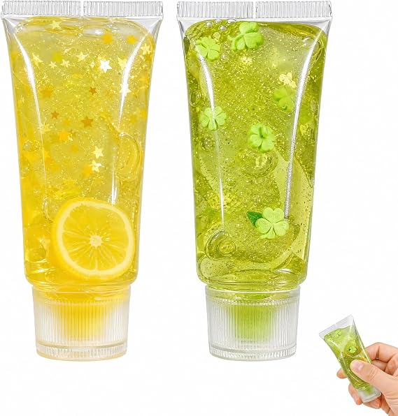 Figurine, 2 PCS Toothpaste Squishy, with Lemon and Clover Styling, Soft Textured Squishy Toothpaste Desktop Ornament, Portable Workspace Accessory for Office Interior, Household Layout for Adult