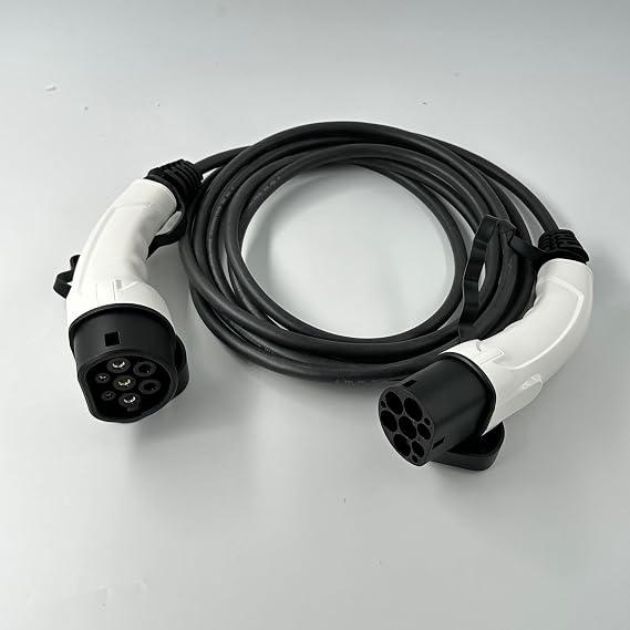 5m Type 2 to Type 2 EV Extension Cable – 32A, 7kW, 3-Phase Charging Cord for Electric Vehicles, Hybrids, Wallboxes & All Type 2 Chargers (7KW, 10) (32A 22KW, 5M)