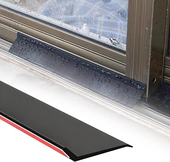 Kendinden yapışkanlı kapı contası, 4,5 cm / 5,5 cm eğimli çubuk, yağmur ve eşik koruması, ev yalıtımı ve enerji verimliliği için 1-50 m