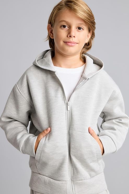 DeFacto Fermuarlı Kapüşonlu Basic Sweatshirt Hırka Erkek Çocuk