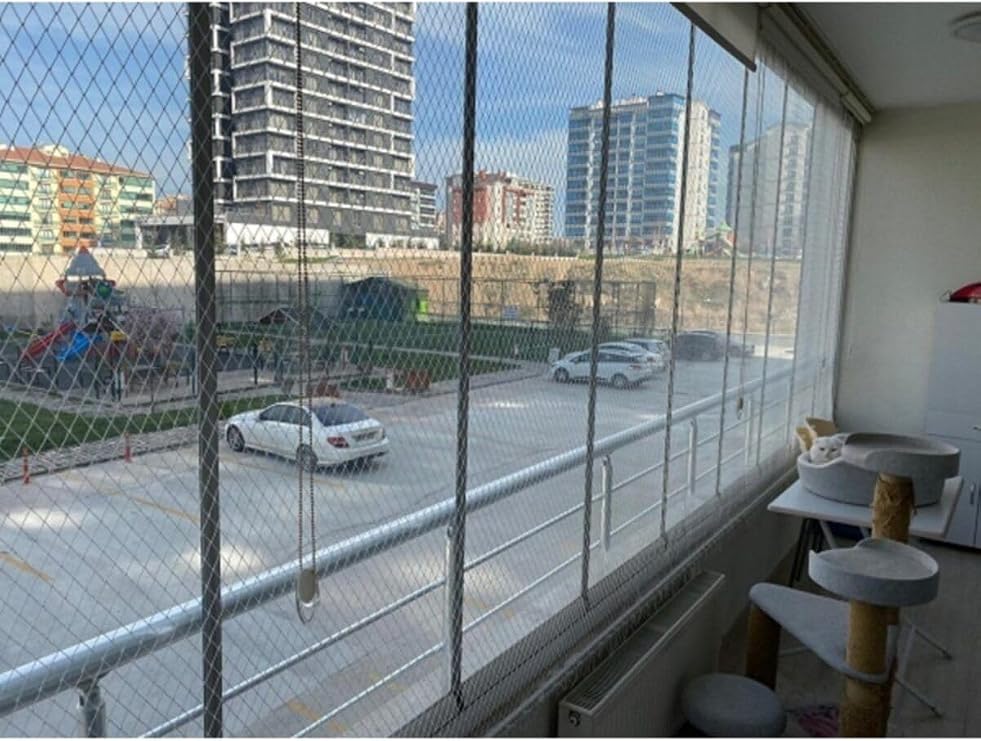 Kuş Filesi 2X9 Metre Balkon Filesi Kuş Önleme Ağı Güvercin Önleme Filesi Kedi Filesi