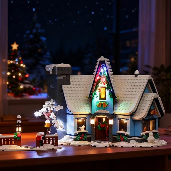 BRIKSMAX Led Lighting Kit for LEGO Creator Santa's Visit - Compatible with Lego 10293 Building Blocks Model- Not Include the Lego Set