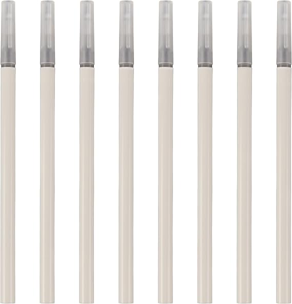 Retractable Erasable Gel Pens Refill, Fine Point 0.7, Premium Comfort Grip for Smooth Writing Planner and School Supplies - Black (Pack of 8)