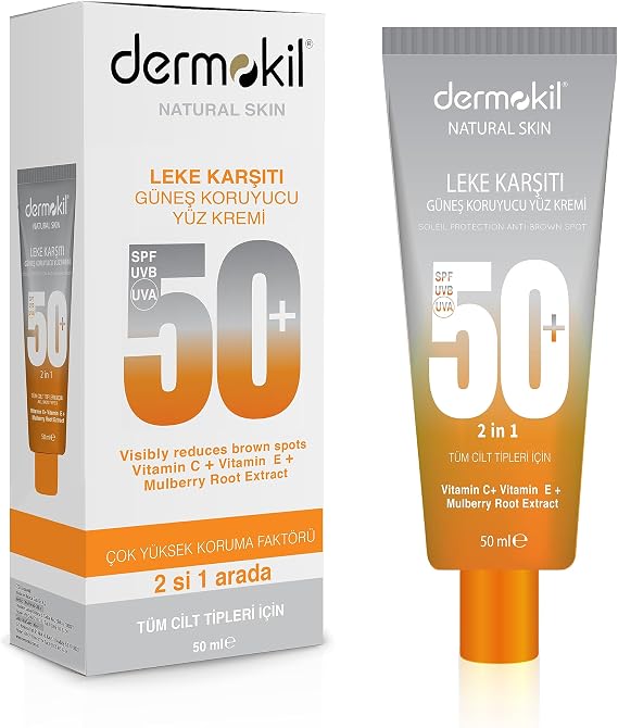 Dermokil Leke Karşıtı Güneş Koruyucu Yüz Kremi 50 ml