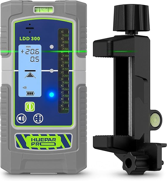 Huepar Pro Universal Digital Laser Receiver, LCD Display Detector LDD300