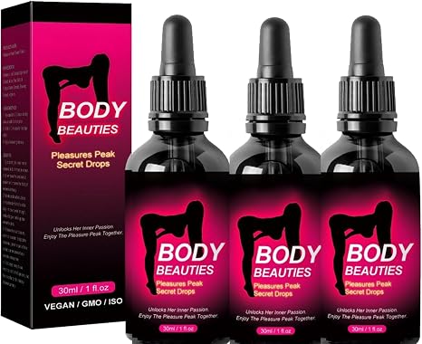Secret Happy Drop Oral Drops for Women Suitable for Pleasure Drops for Women Increase Sensitivity and Pleasure Secret Happy Body Care Drops 30 ml x 3 Pieces