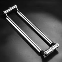 Door Pull Barn Door Handle Push/Pull for Interior Exterior, Modern Glass Doors Sliding Doors Shower Door Knobs, for Office/Kitchen/Closet/Shed(Silver-150cm/59inch)