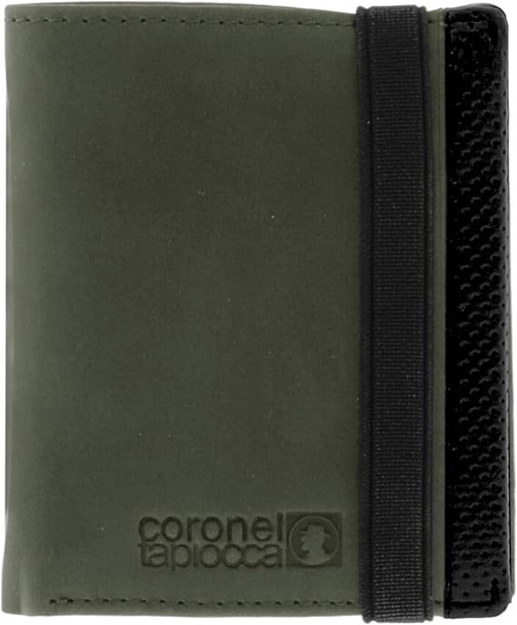 Coronel Tapioca – Men's Leather Wallets – Men's Wallet with Purse – Casual Men's Card Holder Wallet Large Capacity