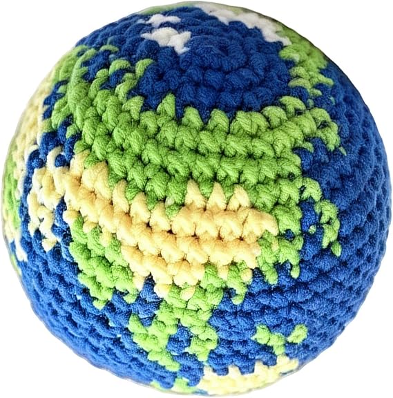 Footbag Hacky Ball Portable Colorful Handmade Globe