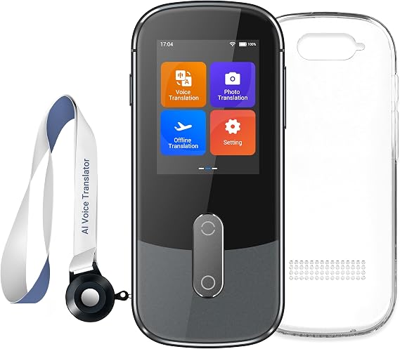 Language Translator Device No WiFi Needed, Two-Way Real Time Voice Translation Device, 144 Languages Online Offline Voice Text Photo Translation for Travel, Business, Learning