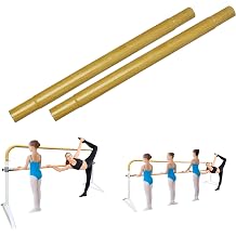 Extension for 6Ft Double Bar Curved Ballet Barre 25"/2Ft – Add-On Only, Not a Standalone Barre – Compatible with 6Ft Double Bar Ballet Barre