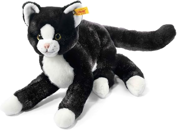 Steiff Mimmi Dangling Cat (Black/ White), 30cm