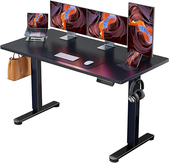 ErGear Electric Standing Desk 140 x 70cm 4 Memory with Splice Board