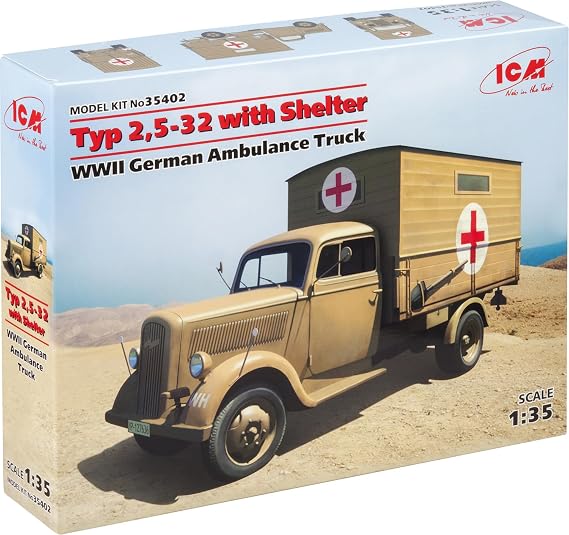 ICM ICM 1/35 German Opel Ambulance 2 5-32 Plastic Model