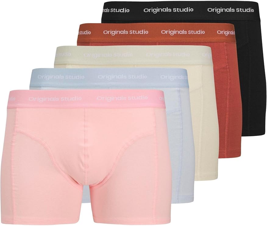 JACK & JONES Vesterbro Solid Trunks 5 Pack Underwear