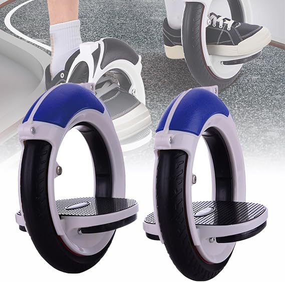 Split Skateboard, Drift Skates, 2-Wheel Roller Propelled Skates Inline Wheels Skate Drift Board for Outdoor Sliding Teenager blue