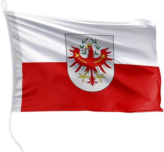 Premium Boat Flag Tyrol 20 x 30 cm - 115 g/m² Fabric Weight - Printed Robust with Knit & Loop Boat Accessories Motor Boat (20 x 30 cm - Tyrol)