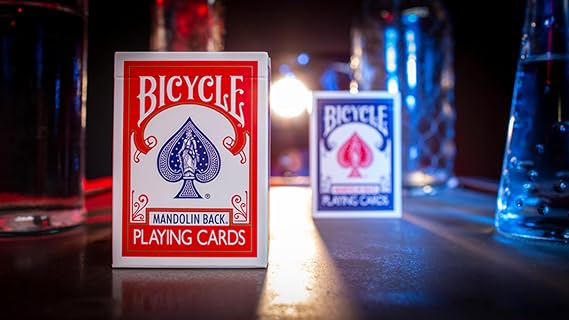 Murphy's Magic Supplies, Inc. GT Speedreader Marked Deck Standard Version (Bicycle 809 Mandolin Red) plus Online effect, Beginner, Card Trick