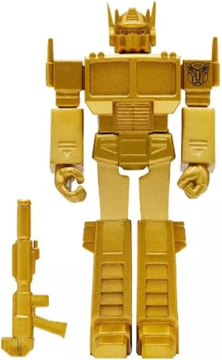 Super 7 Transformers Super7 Reaction Figure Optimus Prime Golden Lagoon RE-TRANW01-ODG-03