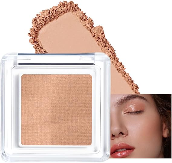 Blushers for Cheeks Make up Blusher, Matte Bronzer Powder Blushes Korean Makeup Blush, Natural Look Long-Lasting Blush, Light Brown Makeup Palette