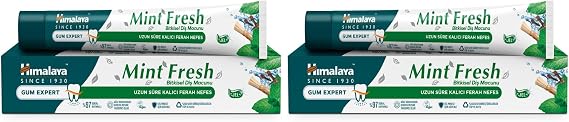 Himalaya Since 1930 Nane Ferahlığı Bitkisel Diş Macunu, Florürsüz, Parabensiz, Vejeteryan, Ferah Nefes, 75 ml 2li paket