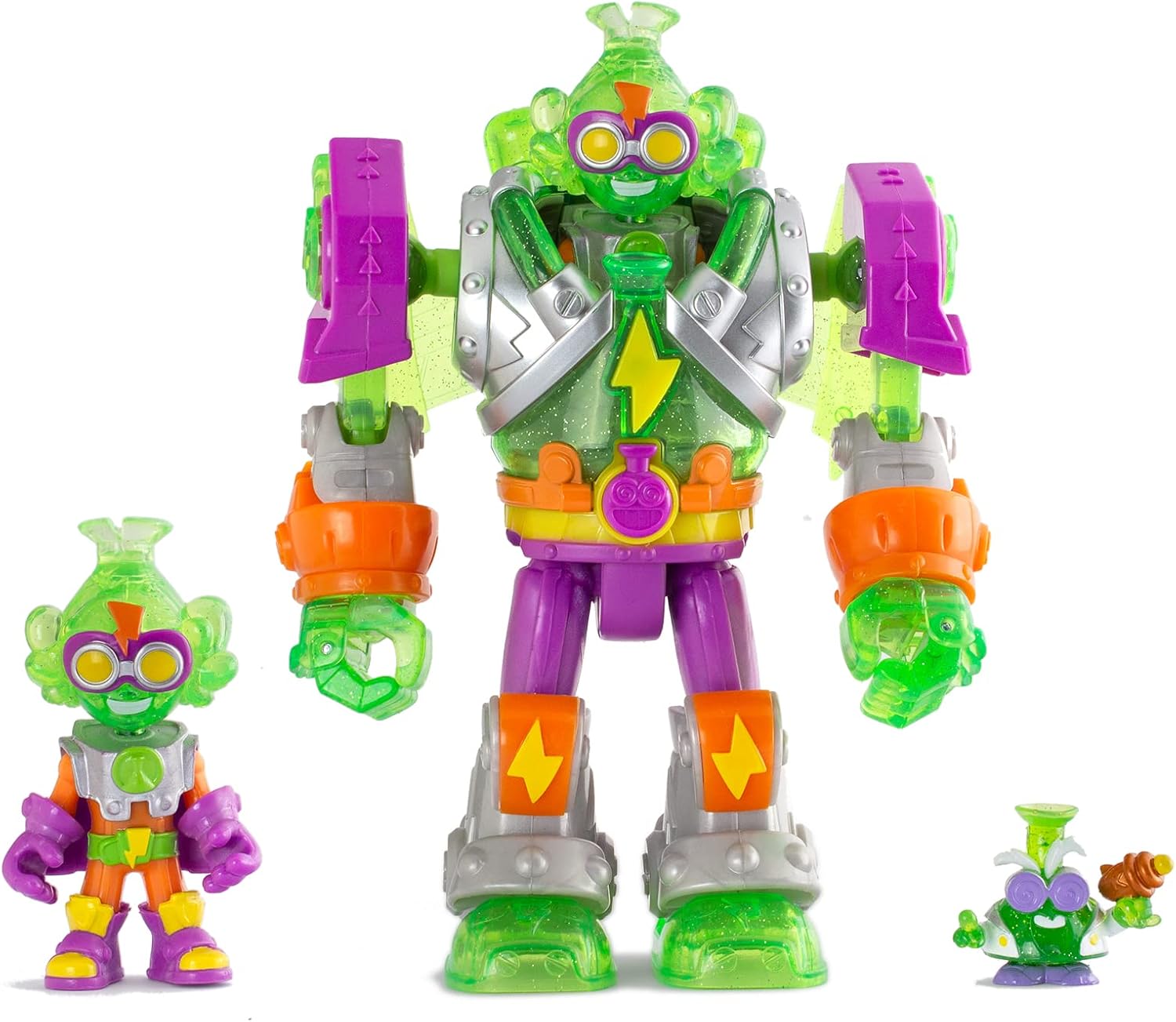 SUPERTHINGS Superbot Mega-K– Robot articulado con Accesorios de Combate, 1 Kazoom Kid y 1 SuperThing exclusivos