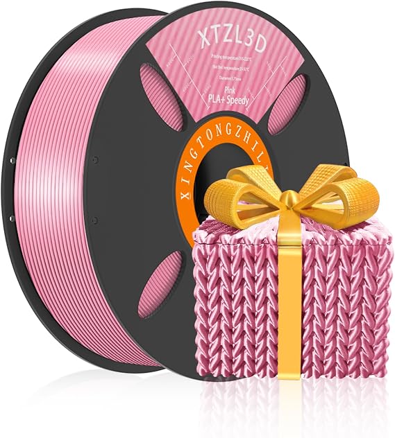 XTZL3D PLA+ Flame 3D Printing Materials 1.75 mm Pink PLA+ Multi Coloured 3D Printer Filament Dimensional Accuracy +/- 0.02 mm 1 kg Spool (2.2 LBS) Super Speedy PLA Filament for High Speed Printers