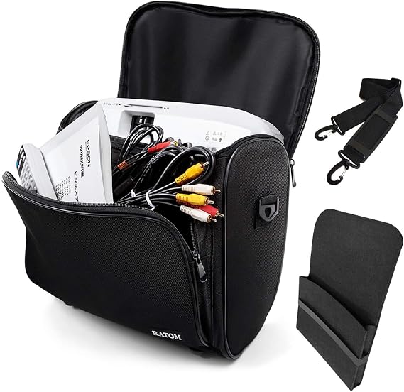 RATOM Epson Compatible Projector Case Improved Storage Capacity