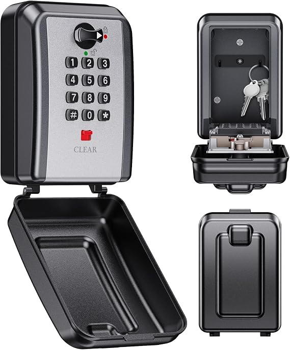 Mohard Wall Mounted Key Safe with Number Code 12 Digits