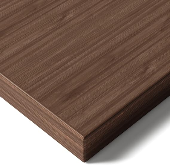Desktronic Table Top 138 x 67 cm Desk Top - Perfect for Height-Adjustable Desks, Dining Tables and More - Made in Europe - 25 mm Sturdy Table Top Durable (Walnut)