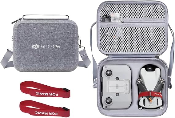 LINGHUANG Mini 3 Travel Case,Carrying Case with Propeller Holder Strap for DJI Mini 3/3 Pro Drone RC-N1 Remote Controller Accessories【NOT for DJI RC with Screen Controller】