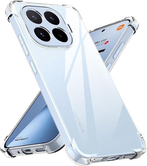 Xiaomi 17T用ケース、高度なエアバッグの落下保護、柔軟なシリコンTPU耐衝撃スクラッチ、黄変防止、スリムフィットケースXiaomi 17T電話カバー、クリア