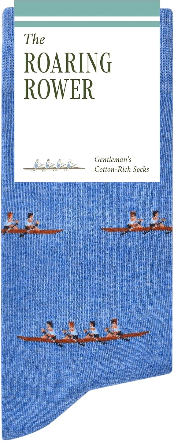 The Roaring Rower Socks - Funny Rowing Socks - Crew Rowing Gift for Men