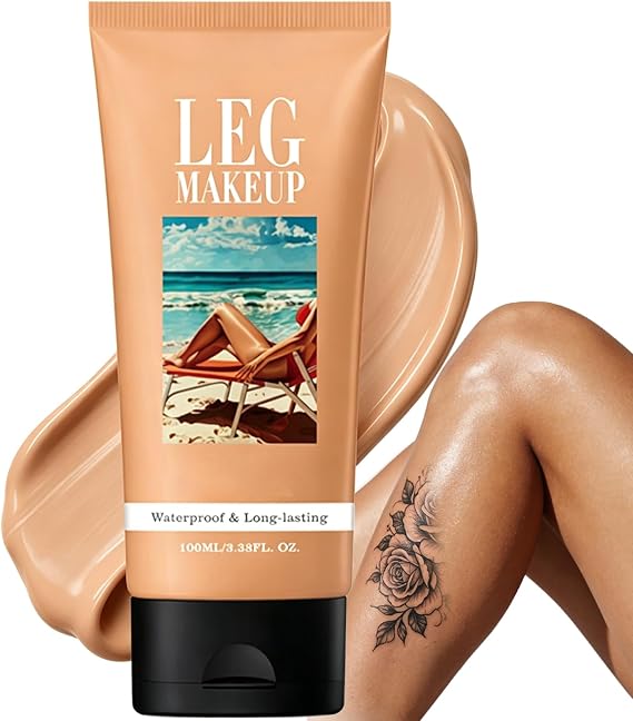 Body Coverage Perfector Waterproof No Transfer, Body Makeup Full Coverage, Leg Makeup Long Lasting, Body Perfector Concealer For Tattoo & Scar Cover (#02)