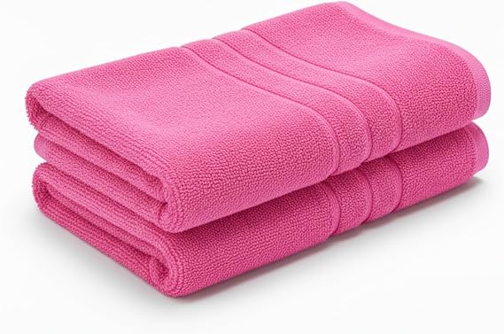 A & B TRADERS Pack of 2 or 4 Big Large Jumbo Bath Sheets Towels Soft Cotton Prime Egyptian Bale Sets (Baby Pink, 2)