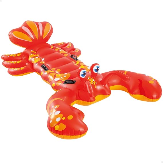 Intex Inflatable Lobster Float, Outdoor Games, Pool Float, Inflatable Pool Float, Recommended for Ages 3+, Game for Kids, Inflatable Animals for Pool (57528)