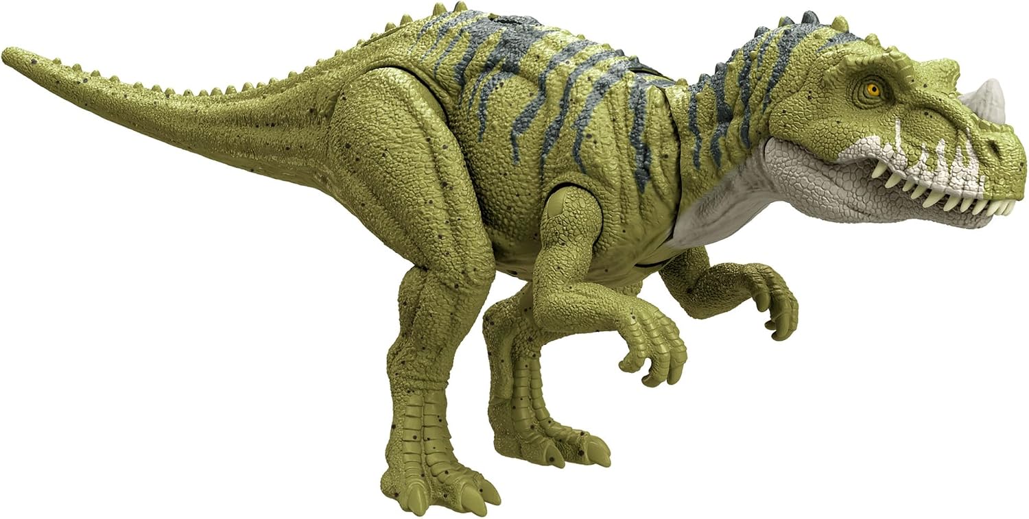 Mattel Jurassic World HTK74 Jurassic World Horu! Keratosaurus, Childrens Figure, Dinosaur Toy, Total Length: Approx. 12.9 inches 32.7 cm, 4 Years Old and Up Green