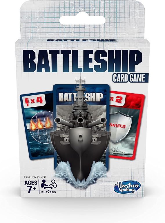 Hasbro Gaming Battleship Card Game for Kids Ages 7 and Up, 2 Players Strategy Game