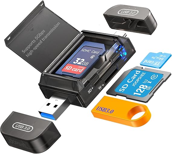 SD Card Reader USB C,High-Speed Dual Slots USB 3.0 Type C with Card Storage