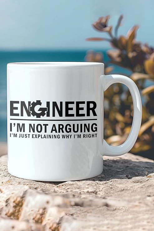 I'm Not Arguing Engineer Mühendis Komik Hediye Kupa Bardak